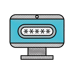 monitor computer isolated icon vector illustration design