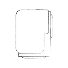 file folder with documents vector illustration design