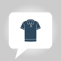 cotton polo shirt vector icon