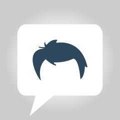 man hair vector icon