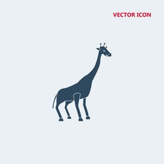 cartoon giraffe vector icon