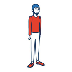 Fototapeta premium young people in casual clothes man isolated
