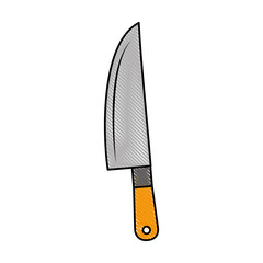 kitchen knife cutlery icon vector illustration design