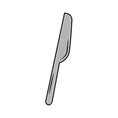 kitchen knife cutlery icon vector illustration design