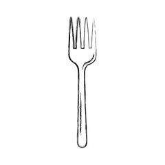 fork cutlery isolated icon vector illustration design