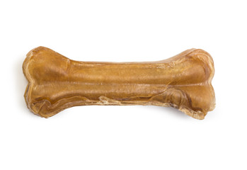 dog chew bones isolated on white background