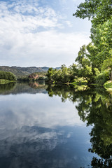 Fototapeta na wymiar Ebre River at Garcia, Tarragona, Catalonia, Spain.