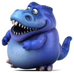 Fun dinosaur - 3D Illustration