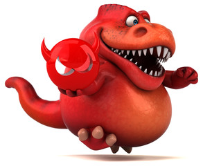 Fun dinosaur - 3D Illustration