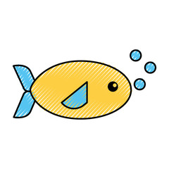 Obraz premium sea fish swiming icon vector illustration design