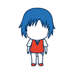 boy anime male manga cartoon comic blue hair