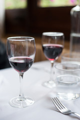  cup of wine on the table