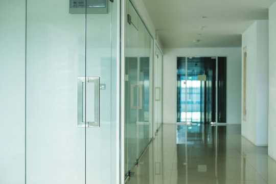 Modern Office Interior, Selective On Doorknob