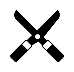 Garden scissors isolated icon vector illustration design