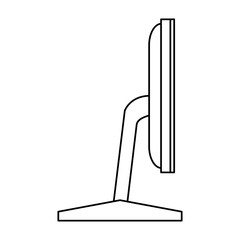 screen monitor device side view