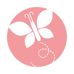 cute butterfly isolated icon vector illustration design