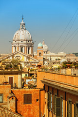 Naklejka premium archietecture of Rome, Italy.