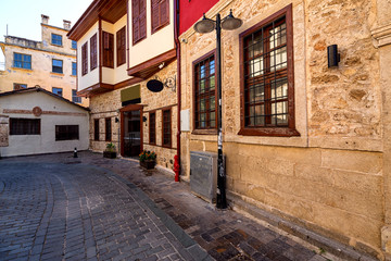street scene in Kaleici - the historic city center of Antalya, Turkey