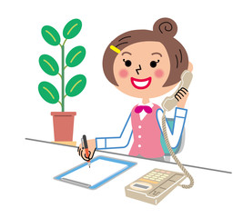 庶務　電話応対　OL