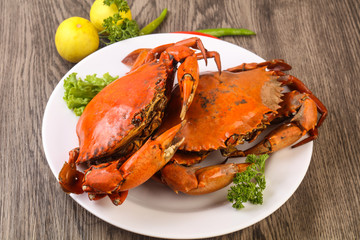 Boiled crab