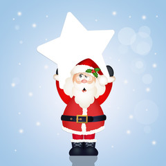 santa Claus with star