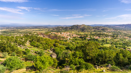 Fototapeta na wymiar View from Monsanto to countryside with Relva village - Portugal