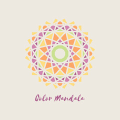 Vector Geometric Mandala Symbol