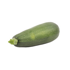Dark green zucchini, isolated on white