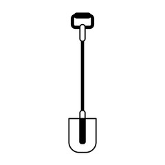 shovel gardening tool icon image
