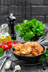 Chicken meat cutlets
