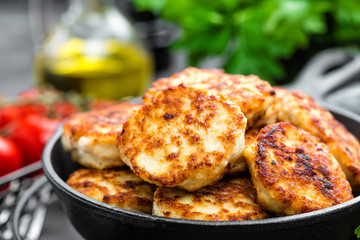 Chicken meat cutlets