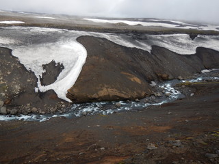 waterfalls cascade at river Skoga in iceland