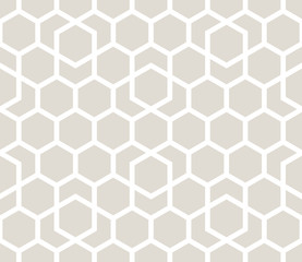 geometric hexagon seamless vector grid pattern background