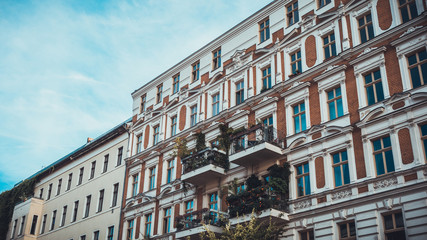 typical apartment houses at berlin