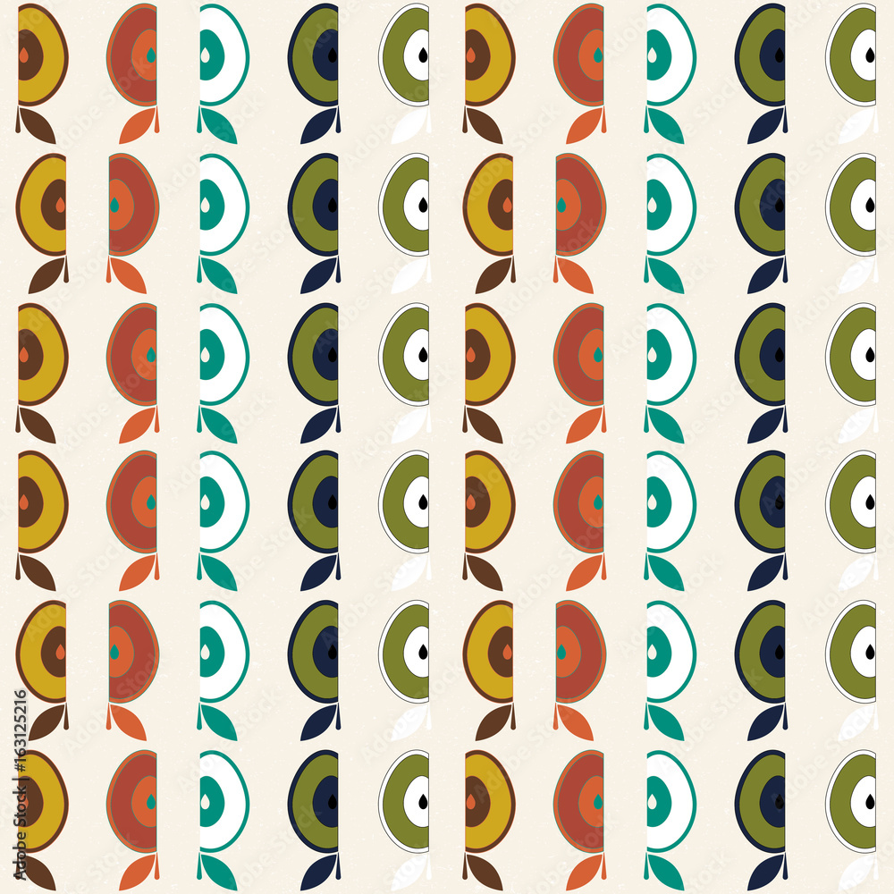 Poster Modern Vector Polka Dot Seamless Pattern.