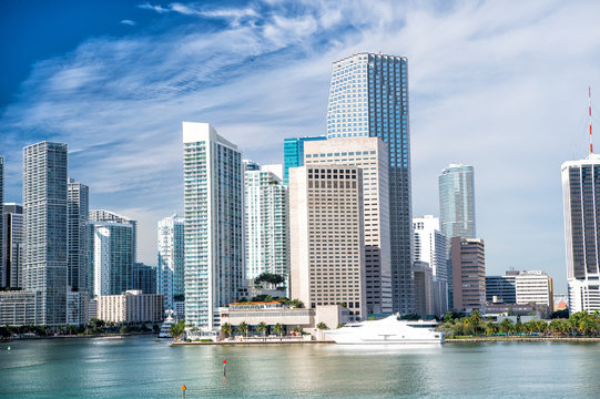 Miami skyline skyscraper