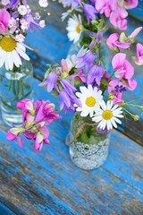 Grußkarte - Sommer Blumenstrauß - für Dich!