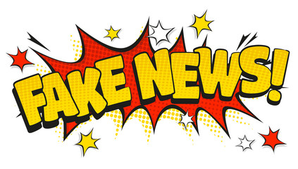 Pop Art Fake News Sign