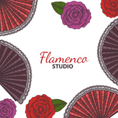 vector hand drawn flamenco template