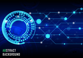 Vector abstract technology cycle background. Template brochure and layout design