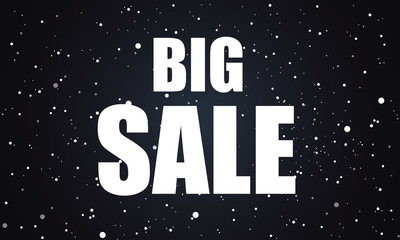 vector illustration of big sale poster with different element