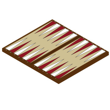 Backgammon game vector