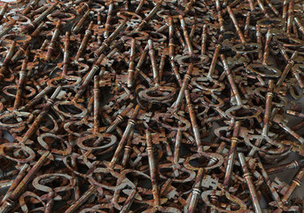 3D rendering, A pile keys Rusty