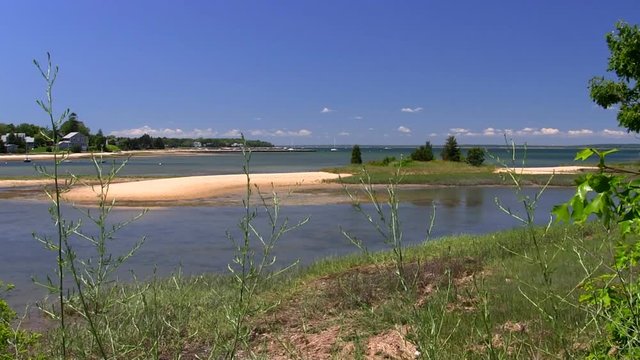 Cape Cod sand bar cove at Bennets neck Pocasset