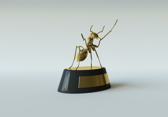 3D rendering, Ant Trophy Gold
