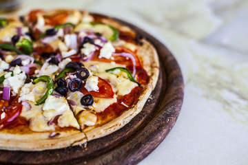 Healthy Mediterranean Pizza