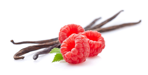 Raspberry with vanilla