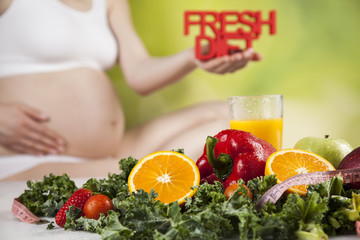 Nutrition and diet during pregnancy, fruits and vegetables