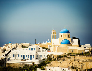 Town of Oia on Santorini, Greece