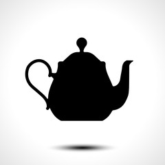 Teapot , kettle, tea kettle vector icon